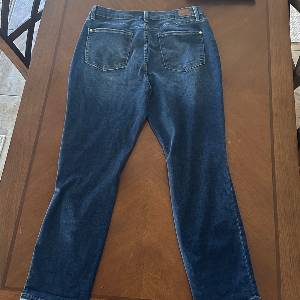 Judy Blue Dark Wash Straight Leg Boyfriend Jeans - Picture 6 of 6